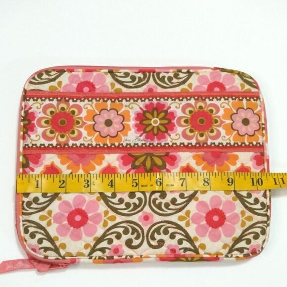 Vera Bradley Tech Case Tablet E Reader Folkloric Zippered Pink Orange - Picture 8 of 9